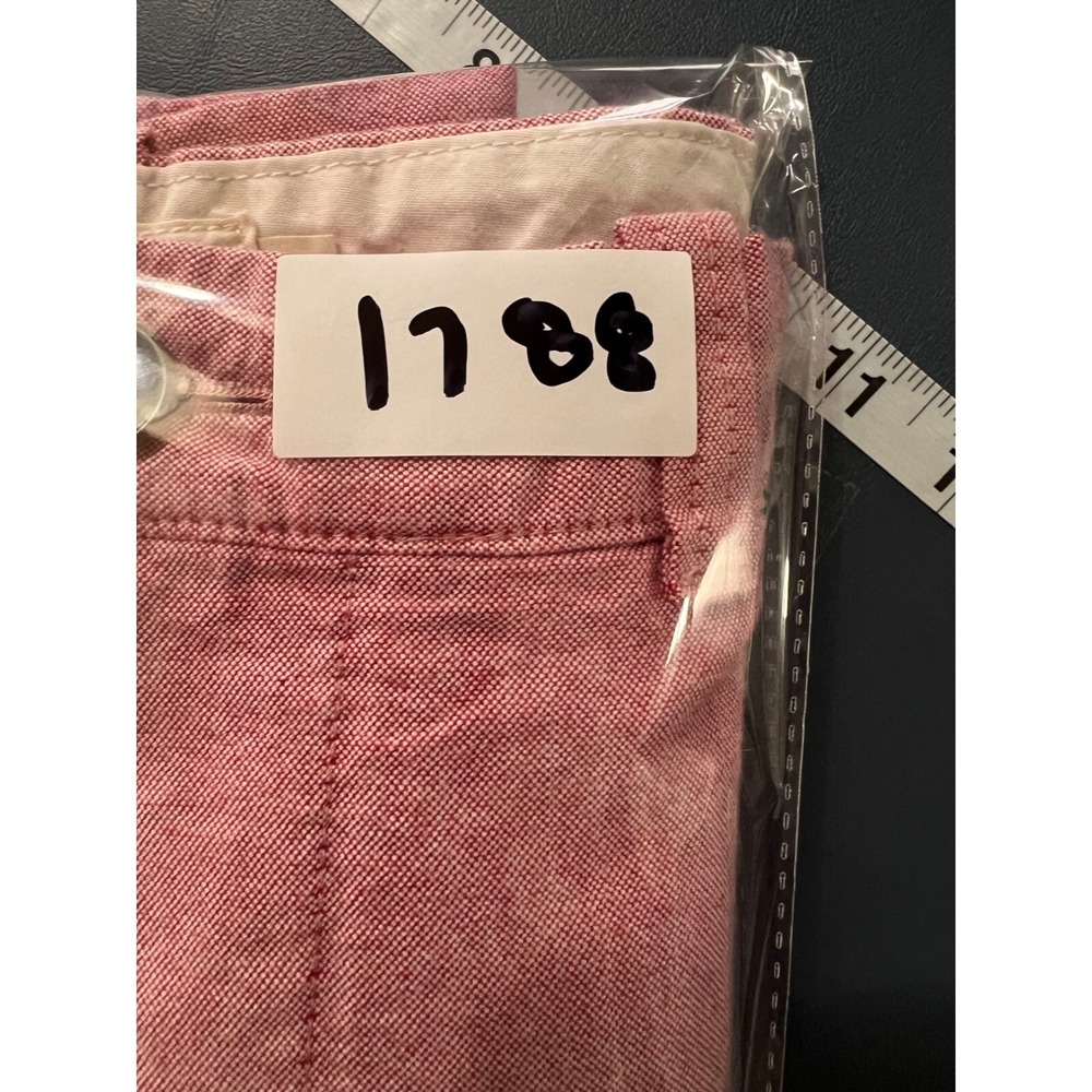 J. Crew Mens Pink Cotton Chino Shorts Sz 33 Beach Vacation resort - Picture 13 of 13